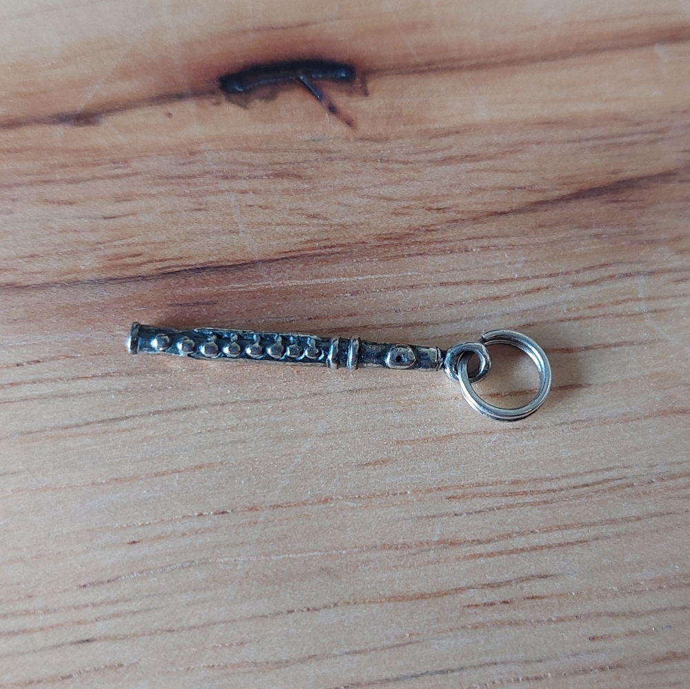 925 Silver Flute Charm